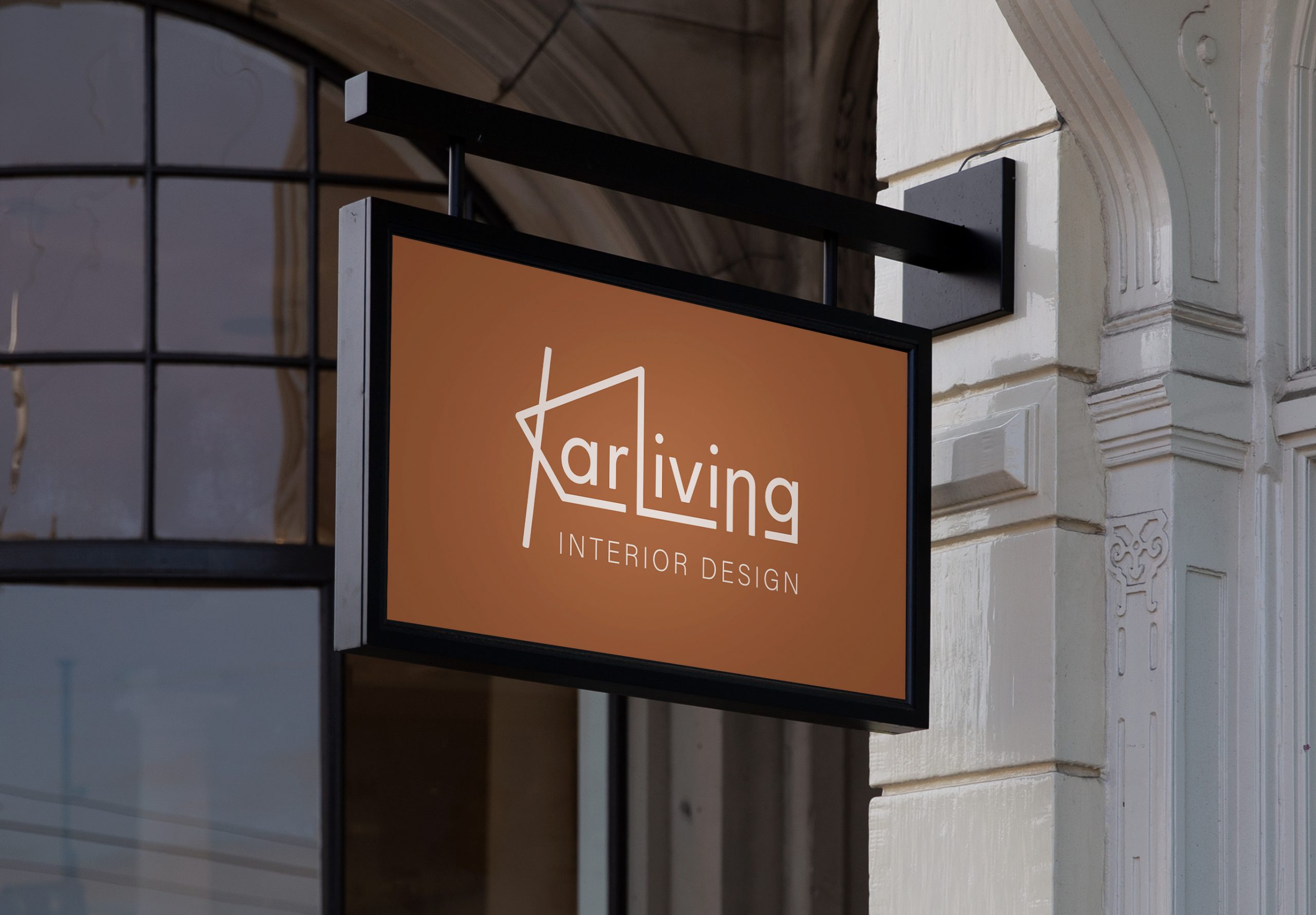 Panneau extérieur logo Karliving