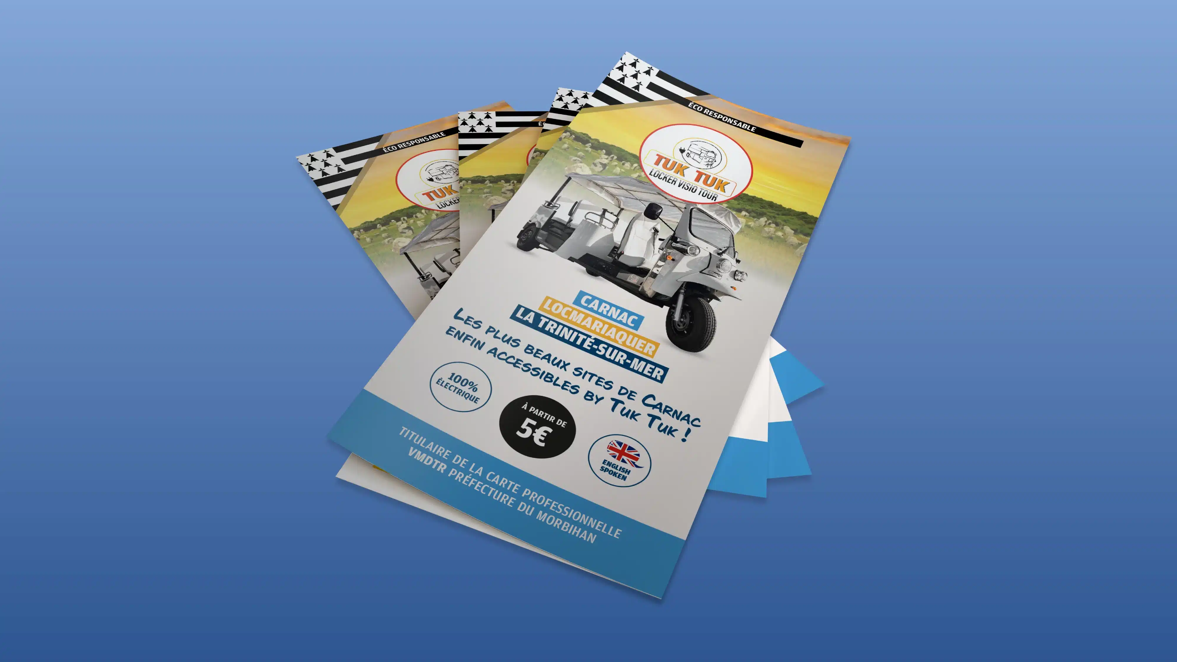 flyer plié du Tuk-Tuk Locker Visio Tour