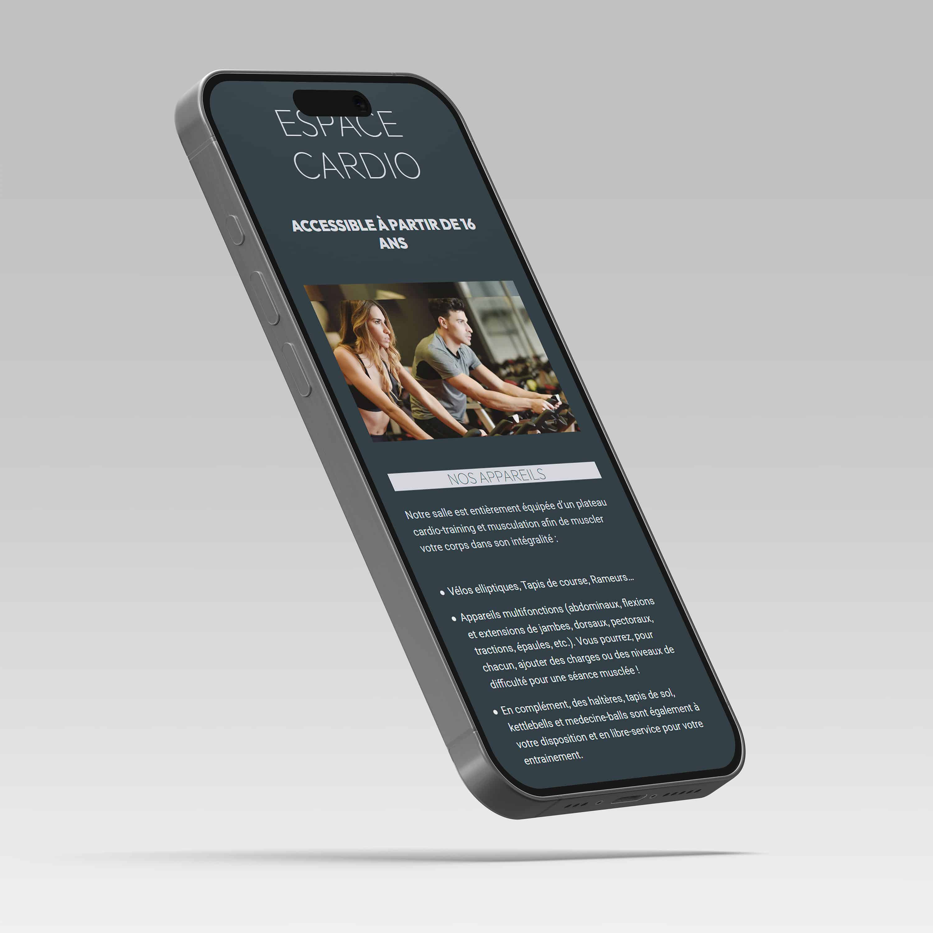 Site Internet de Treziroise en version mobile